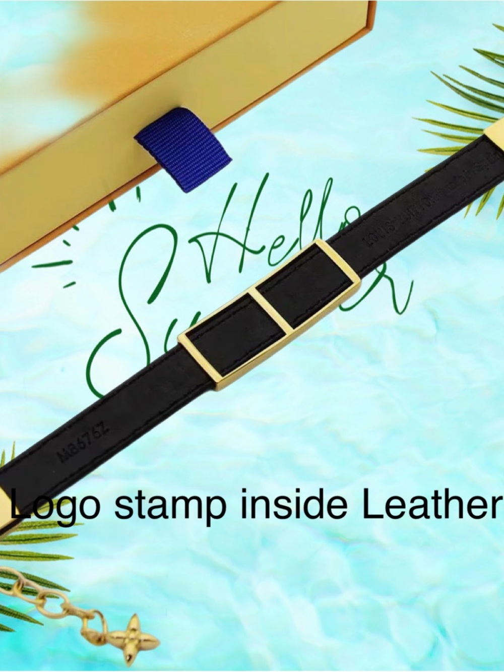 New 🔥stainless steel Fashion Black and Gold Monogram Chain Bracelet. - Picture 2 of 9